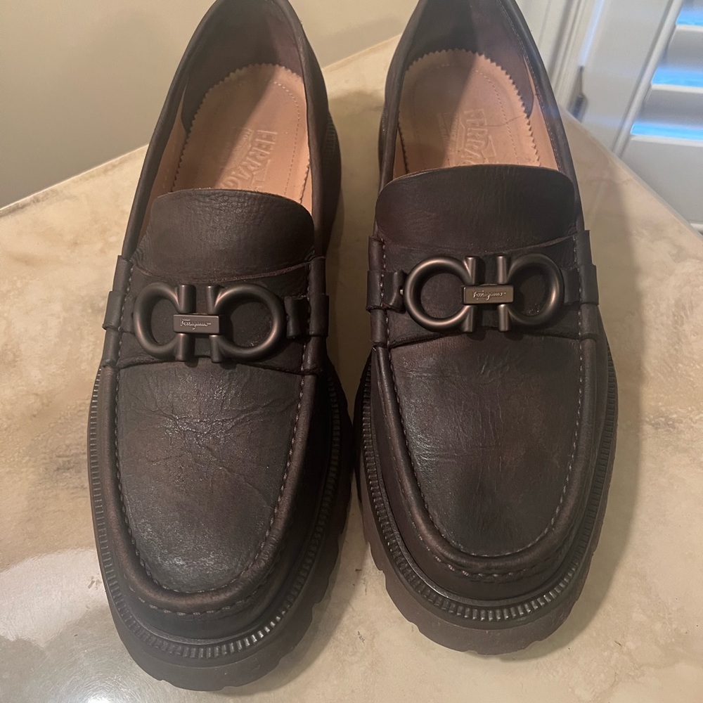 Men's Brown Leather Loafers